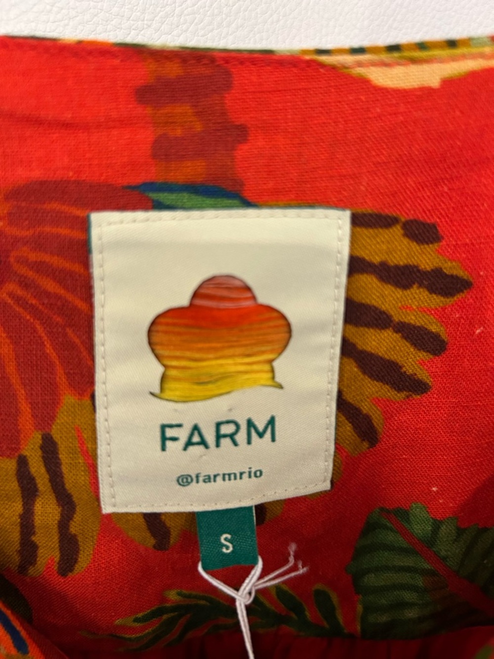 Farm Rio Red Tropical Print Sundress - Picture 2 of 4